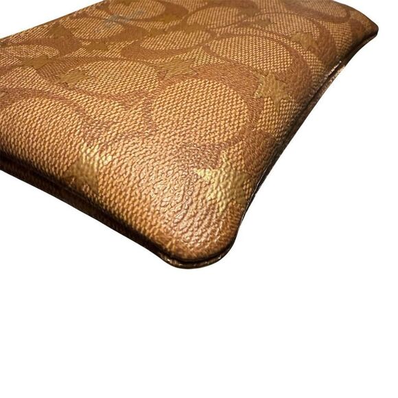 Coach Women's Wristlet Wallet Multicolor Signature Gold Pop Star Print #39045 - Picture 5 of 14